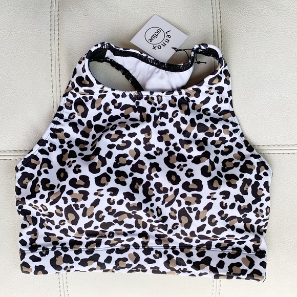 Lennox Activewear Other - Lennox Leopard Print Sports Bra Crop